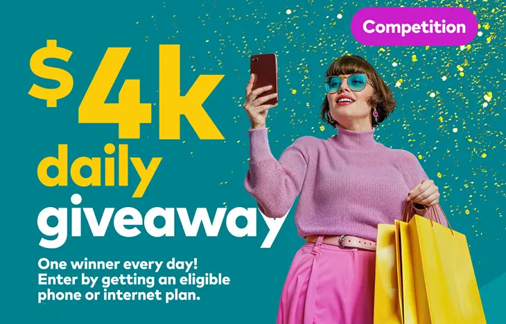 Optus - Win $4000 Cash Daily!