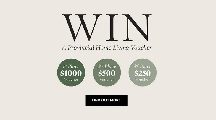 Provincial Home Living - Win 1 of 3 Furniture vouchers!