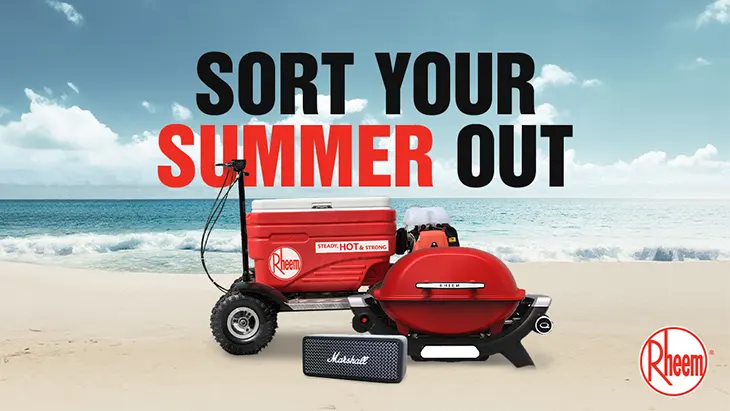 SCA | Rheem - Win a motorised Cooler + Speaker + BBQ!