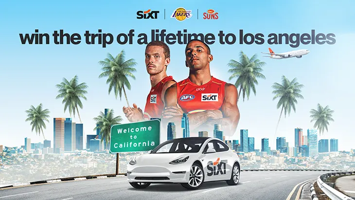 SIXT + SUNS - Win a trip to Los Angeles!