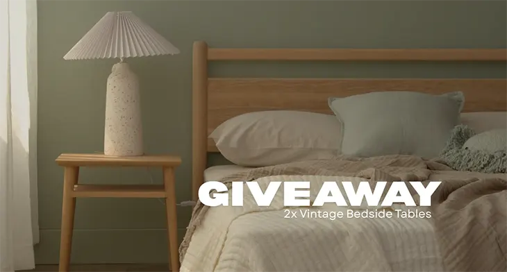 SLH Furniture - Win a pair of Vintage Bedside Tables!