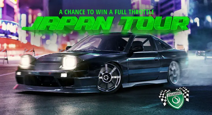 Shannons - Win a full throttle Japan tour!