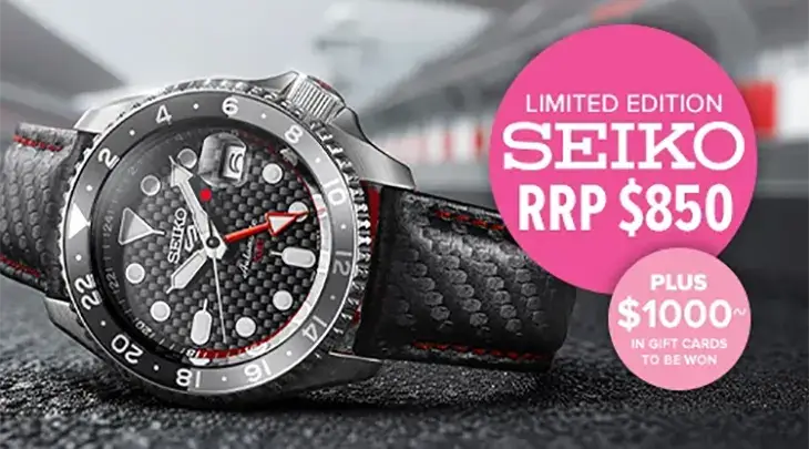 Shiels - Win a Seiko 5 Supercars Watch! copy