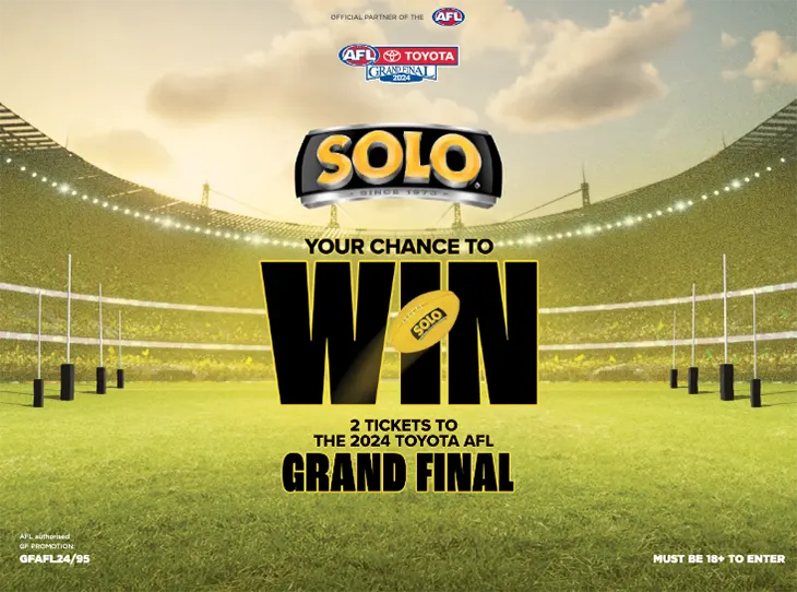 Solo - Win a trip to the 2024 AFL Grand Final!