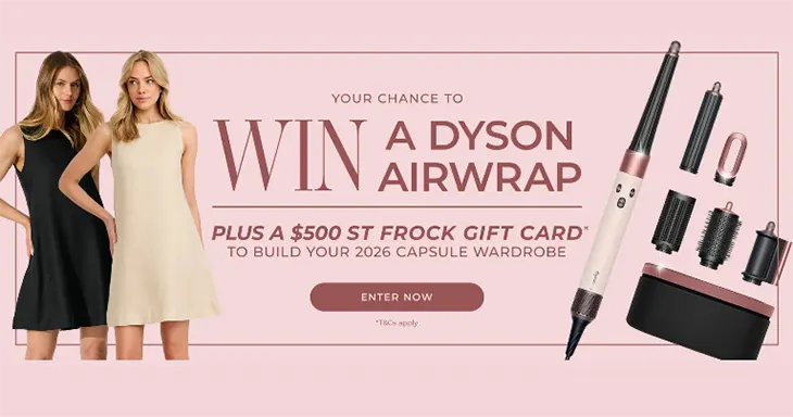St Frock - Win a Dyson Airwrap + $500 Gift card!