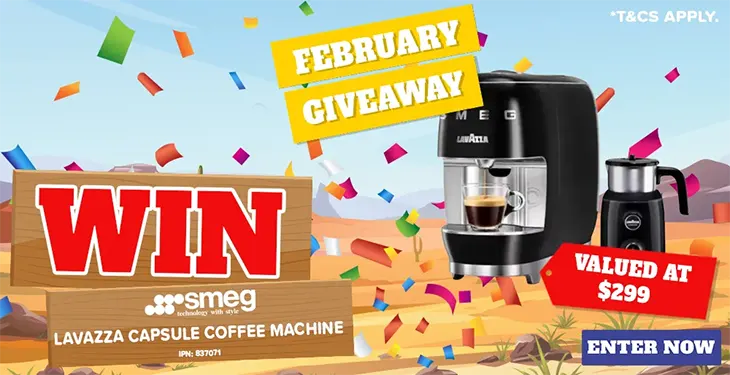 Stan Cash - Win a Lavazza Smeg Coffee Machine!