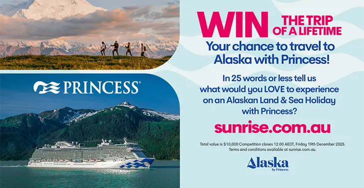 Sunrise - Win a Princess Land & Sea holiday!