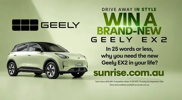 Sunrise - Win the all-new Geely EX2 Inspire!
