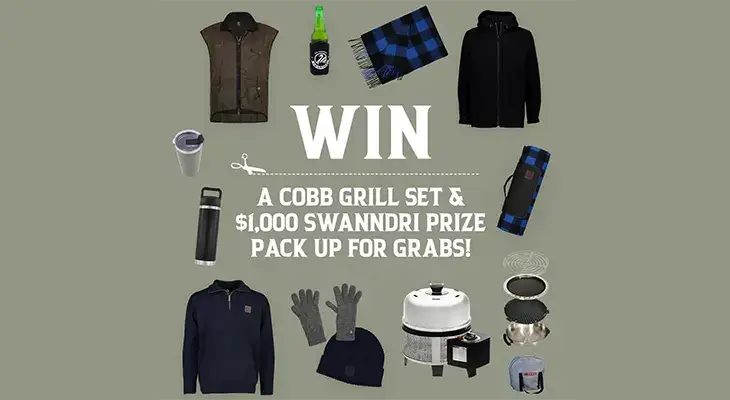 Swanndri - Win a Cobb Grill set + $1k in Gear!