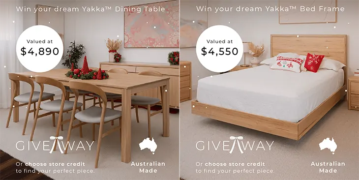 The Acacia Tree - Win a Yakka Bed or Dining Table!