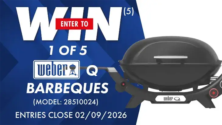 The Good Guys - Win 1 of 5 Weber Q Barbeques!