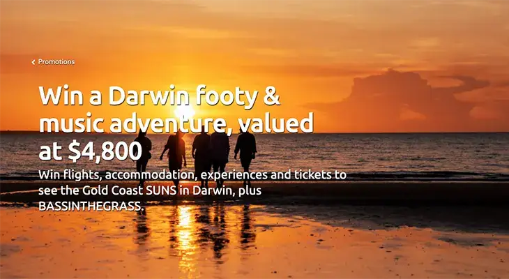 Tourism & Events NT - Win a 4-night Darwin escape!