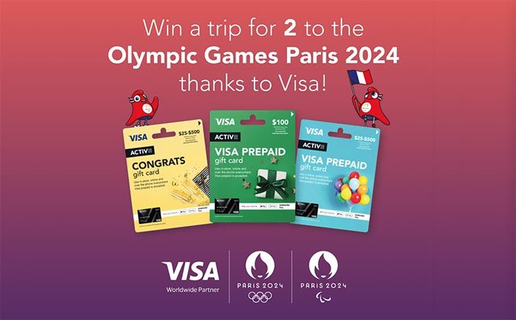 Visa Gift Card - Win a trip to the Olympic Games Paris 2024!