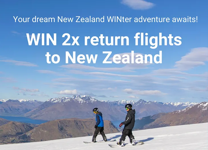 Webjet - Win 2x return flights to New Zealand!
