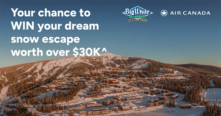 Webjet - Win a snow holiday in Canada for 4