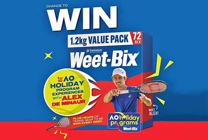 Weet-Bix - Win 1 of 10 AO Holidays!