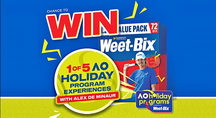 Weet-Bix - Win 1 of 5 AO Holiday experiences!