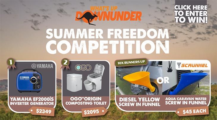 What's Up Downunder - Win a Yamaha Generator + OGO Toilet!
