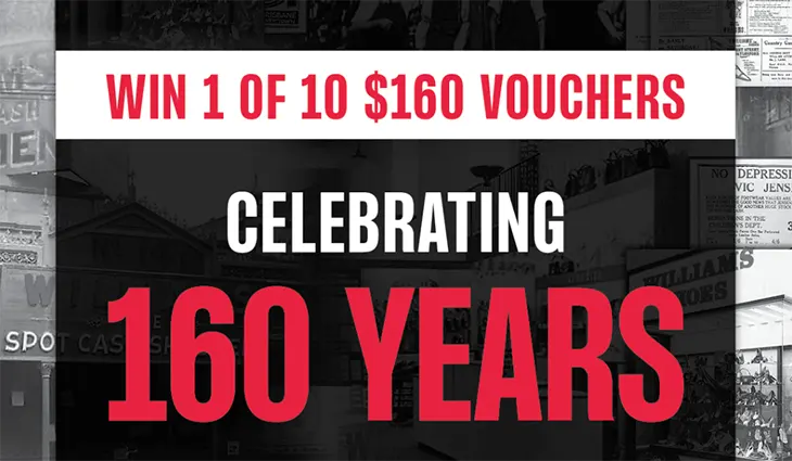 Williams Shoes - Win 1 of 10 $160 vouchers!