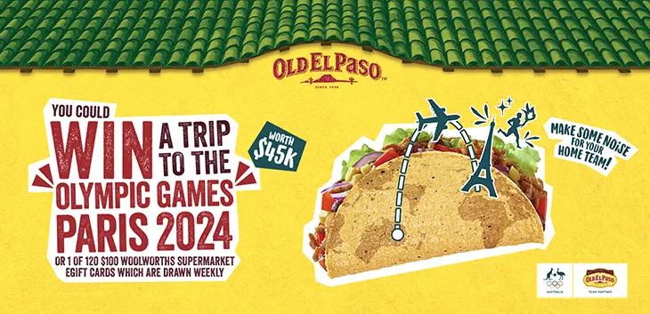 Woolworths Old El Paso - Win a trip to the Paris 2024 Olympic Games!